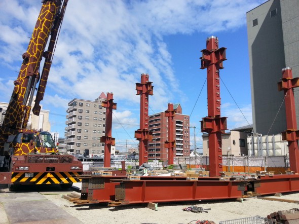 調理新校舎建設中写真